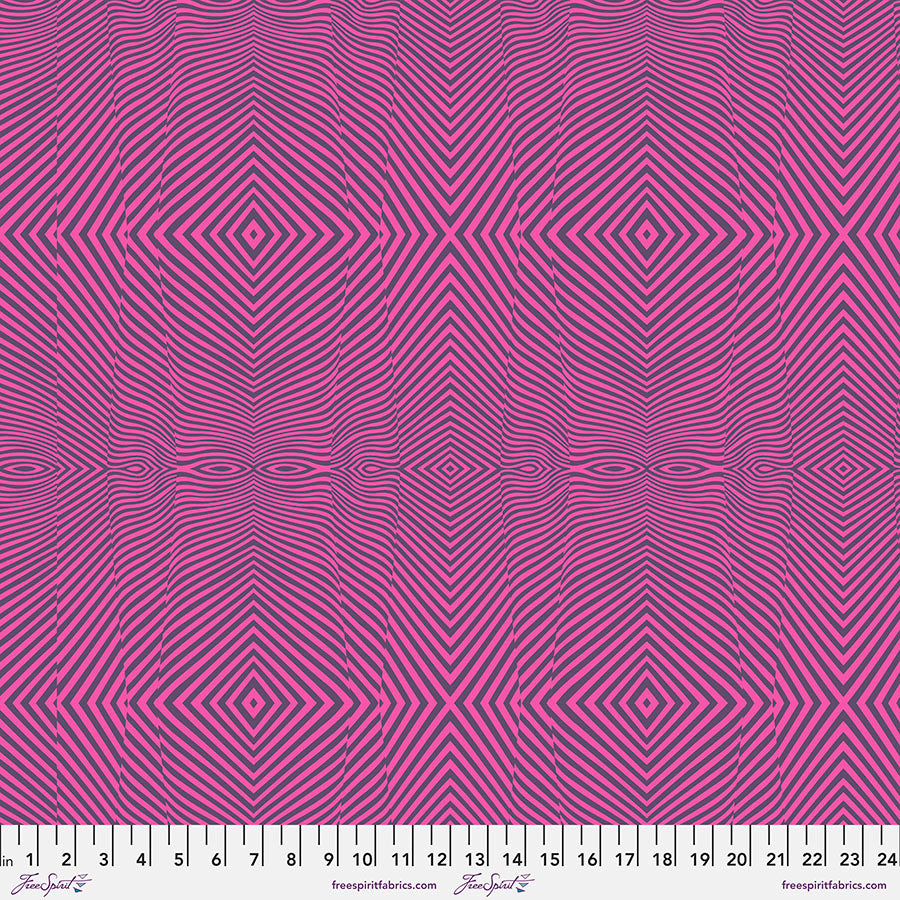 {New Arrival} Tula Pink Moon Garden Lazy Stripe - Dusk