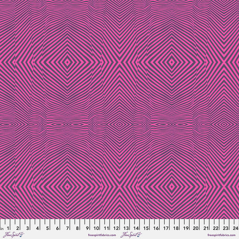 {New Arrival} Tula Pink Moon Garden Lazy Stripe - Dusk