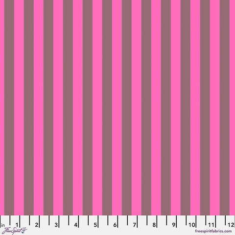 {New Arrival} Tula Pink Neon True Colours Neon Tent Stripe - Cosmic
