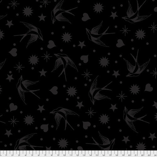 {New Arrival} Tula Pink Linework Fairy Flakes - Ink