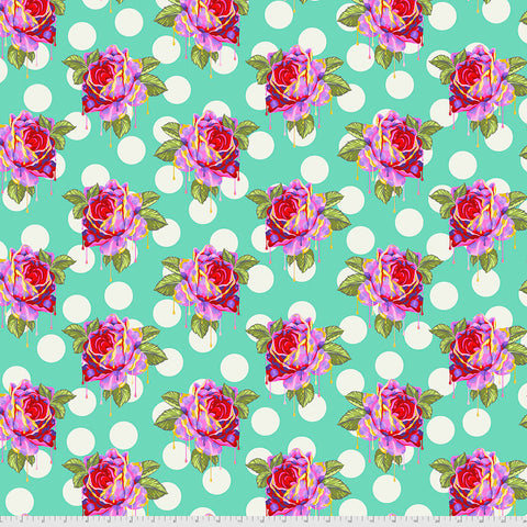 {New Arrival} Tula Pink Curiouser & Curiouser Painted Roses - Wonder