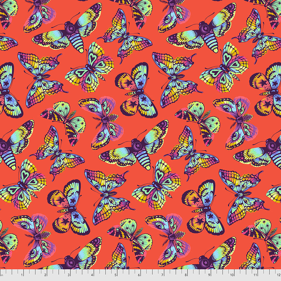 {New Arrival} Tula Pink Daydreamer Butterfly Kisses- Papaya