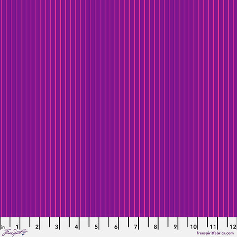 {New Arrival} Tula Pink True Colours Tiny Stripes Aster