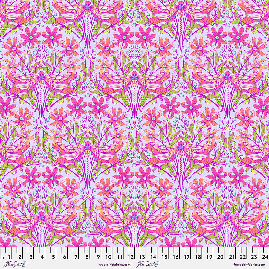 {New Arrival} Tula Pink Moon Garden Dragon Your Feet - Dusk