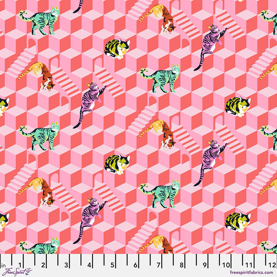 {New Arrival} Tula Pink FreeSpirit Besties Sitting Pretty - Blossom