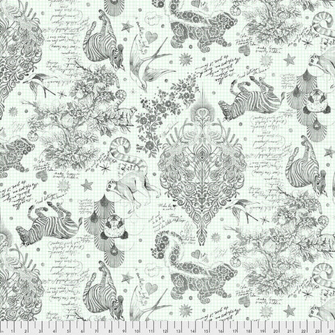 {New Arrival} Tula Pink Linework Backing Fabric - Sketchyer - Paper