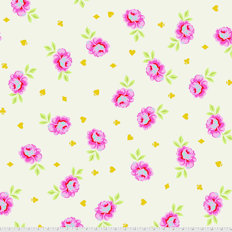 Tula Pink Curiouser & Curiouser Backing Fabric 108- Big Buds - Wonder