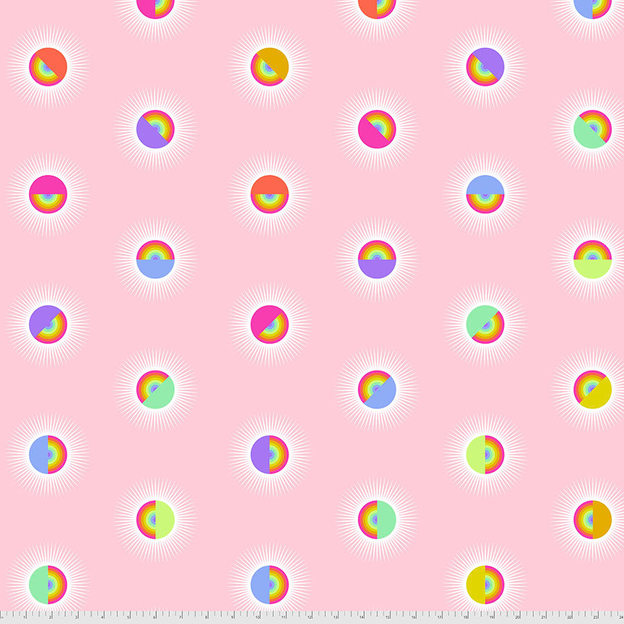 {New Arrival} Tula Pink Daydreamer Backing Fabric - Saturdaze - Guava