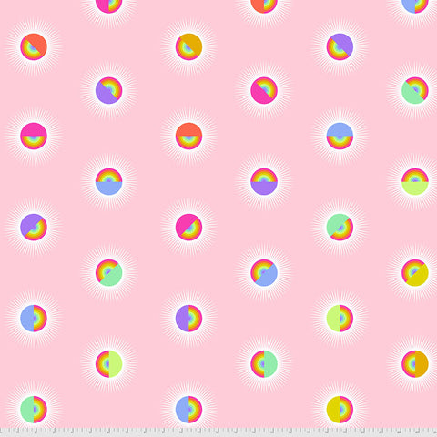 {New Arrival} Tula Pink Daydreamer Backing Fabric - Saturdaze - Guava