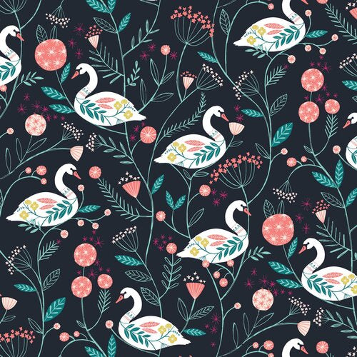 Dashwood Studios Rivelin Valley Swans Black