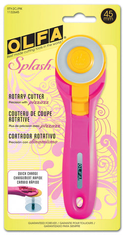 Splash Rotary Cutter 45mm Fairy Floss Pink