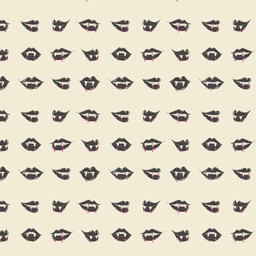 Art Gallery Fabrics Sweet ’n Spookier Fangtastic Lips