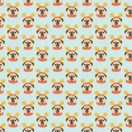 Dear Stella Bah Hum-Pug Multi Pug Life Christmas