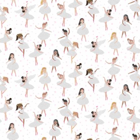Dear Stella Music Box White Glitter Girls Metallic
