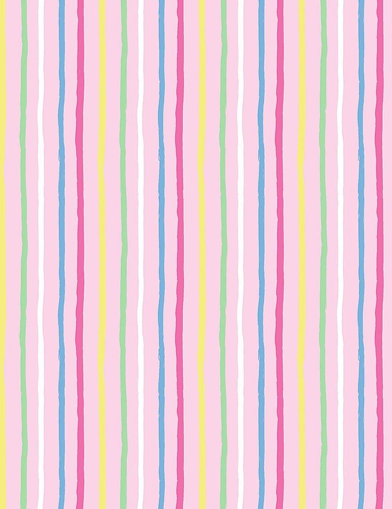 Dear Stella Fabrics Meowmi Pink Candy Stripe