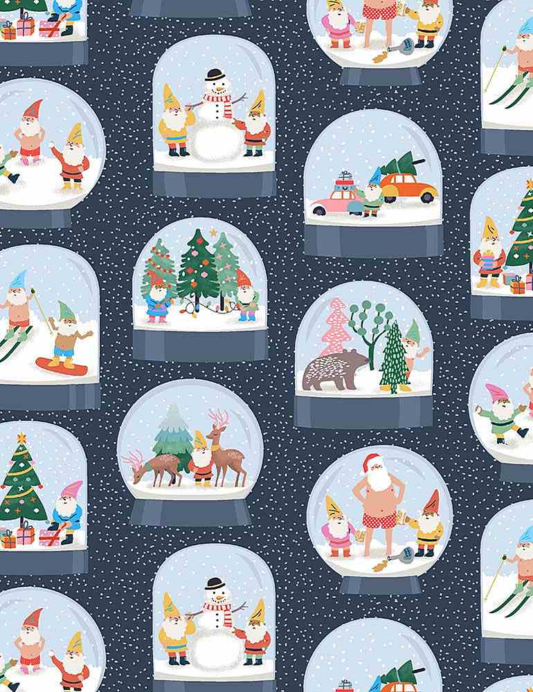 Dear Stella Fabrics Naughty & I Gnome It Moonlight Hangin With My Gnomies