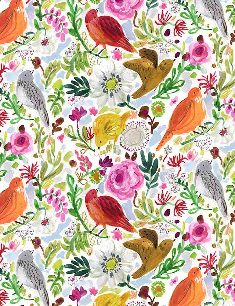 Dear Stella Fabrics Earth Day Flying Away
