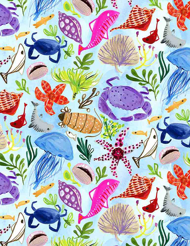 {New Arrival} Dear Stella Fabrics Earth Day Ocean Finds