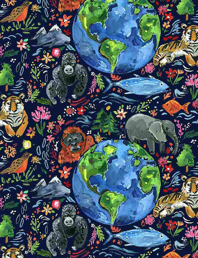 Dear Stella Fabrics Earth Day Save the Planet
