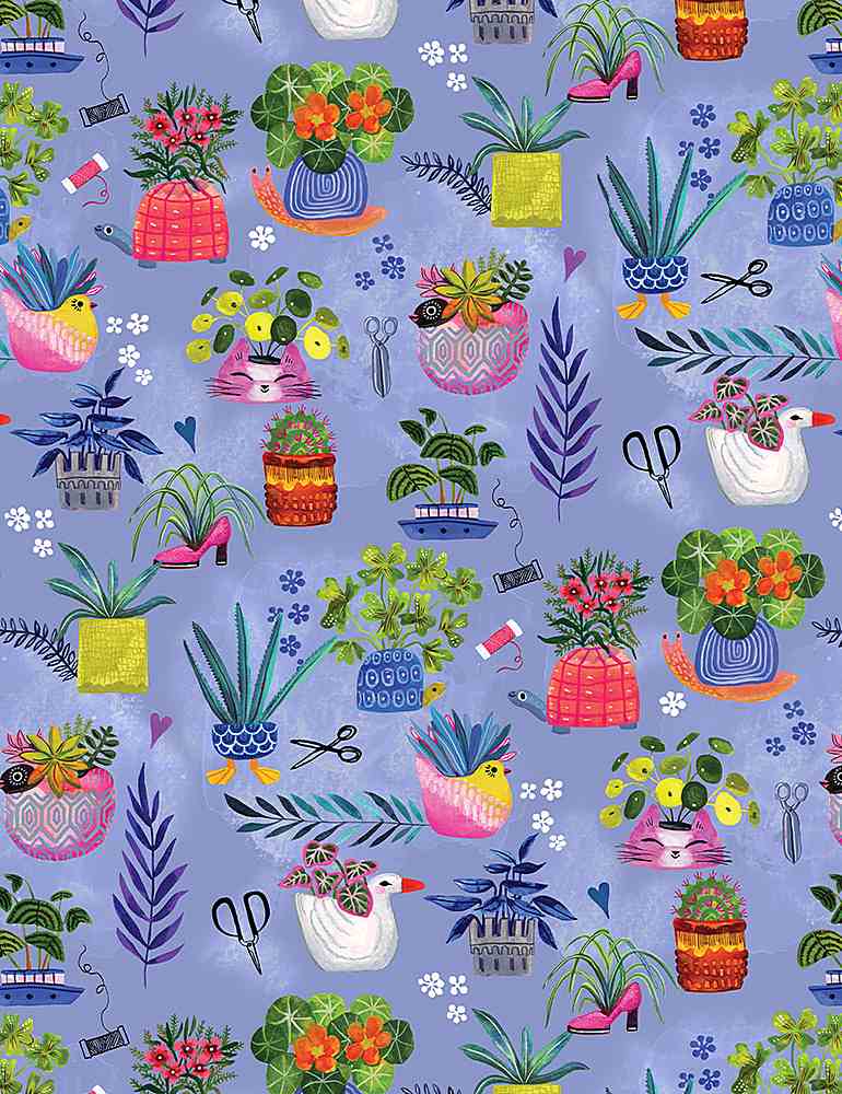 Dear Stella Fabrics Sew Mischievous Animal Planters