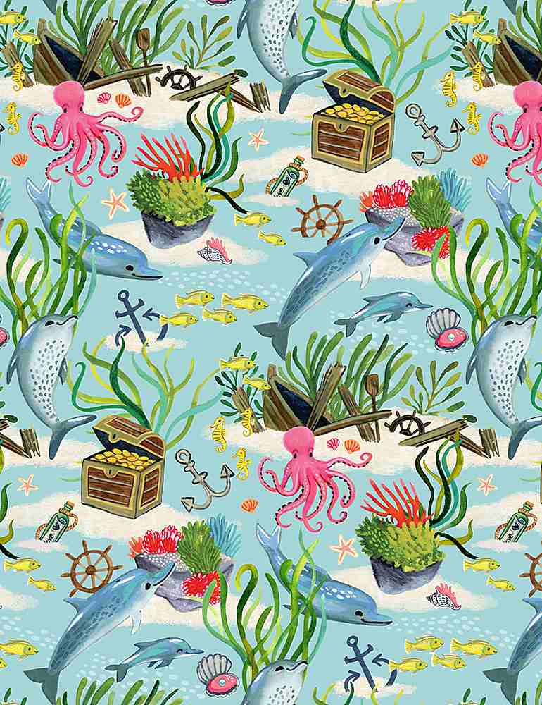 {New Arrival} Dear Stella Fabrics You're a Catch Main You're a Catch Multi