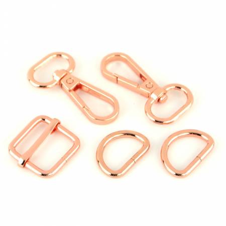 Sallie Tomato Basic Hardware Kit 3/4 Inch Rose Gold