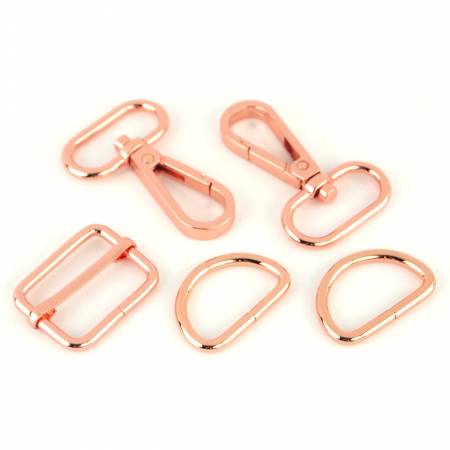 Sallie Tomato Basic Hardware Set 1in Rose Gold