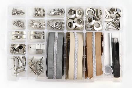 {New Arrival} Sallie Tomato Hardware Next Level Hardware & Zipper Set Nickel