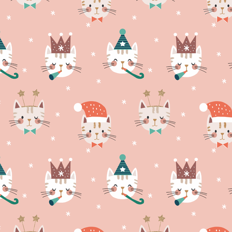 Dashwood Studio Animal Crackers Festive Cats Pink