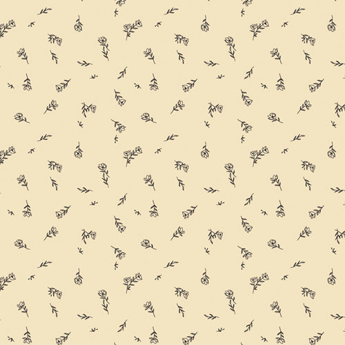 Art Gallery Fabrics The Flower Society Dainty Fleuriste Ecru FAT QUARTER