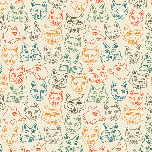 Art Gallery Fabrics Timberline Hello Fox Birch