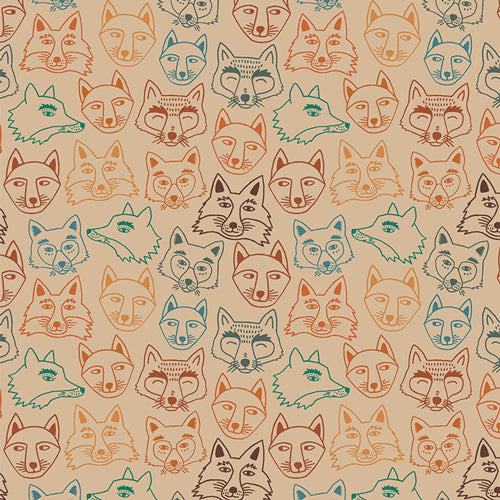 Art Gallery Fabrics Timberline Hello Fox Oak FAT QUARTER