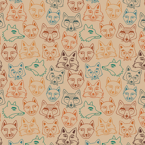 Art Gallery Fabrics Timberline Hello Fox Oak FAT QUARTER