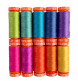 {New Arrival} Tula Pink Dragon's Breath Thread Collection 50wt 10 Small Spools