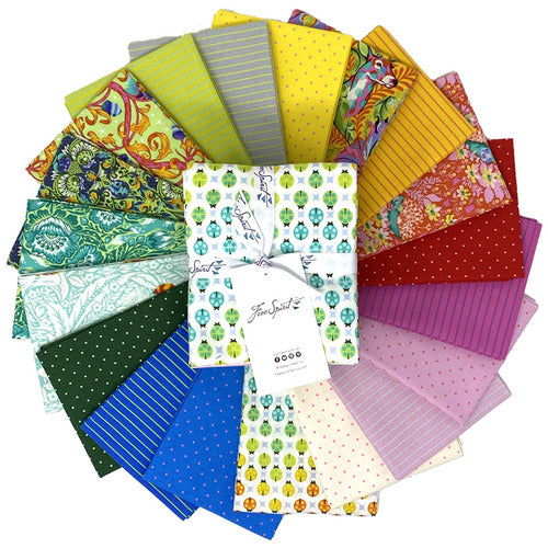 {New Arrival} Tula Pink Tiny Beasts Fat Quarter 19pcs/bundle Manufacturer Cut GLOW