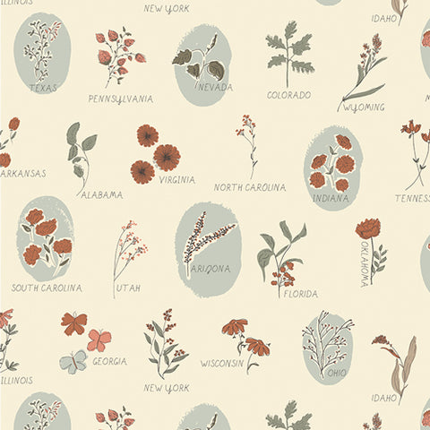 {New Arrival} Art Gallery Fabrics The Season of Tribute - Roots of Nature Roadside Wildflowers Three