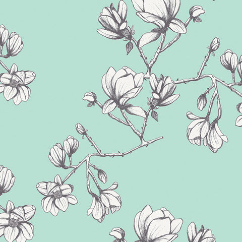 Art Gallery Wild Bloom Magnolia Study Fresh FAT QUARTER