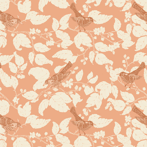 {New Arrival} Art Gallery Fabrics Wild Forgotten Blackberries Thrush Apricot