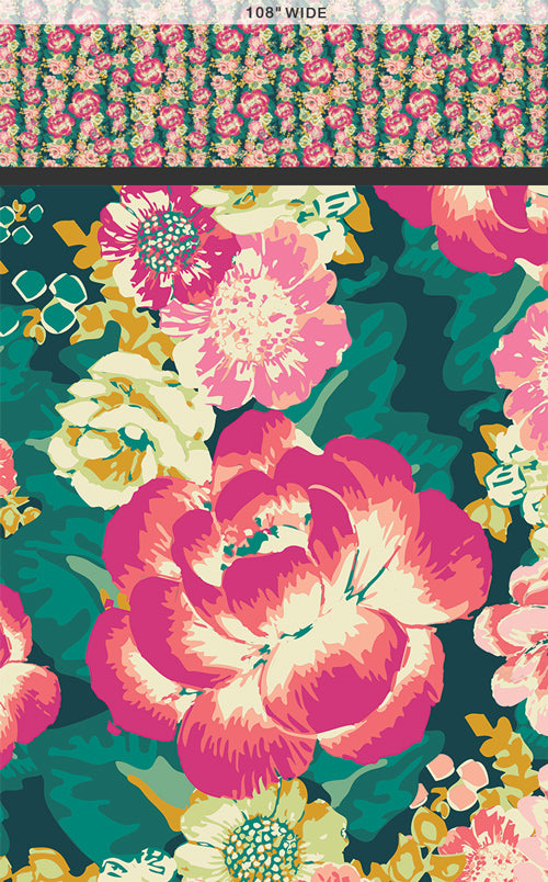 {New Arrival} Art Gallery Fabrics 108 Edition 274cm Acqua Di Rose