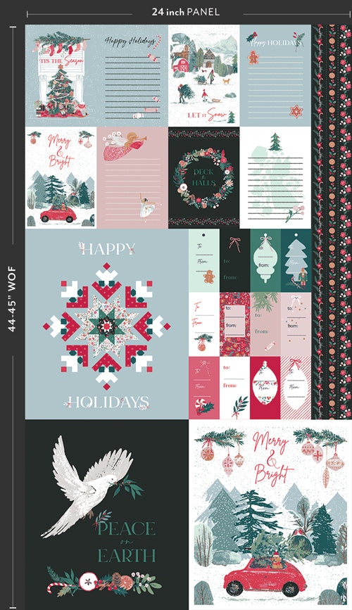 {New Arrival} Art Gallery Fabrics Wintertale Holiday Spirit PANEL