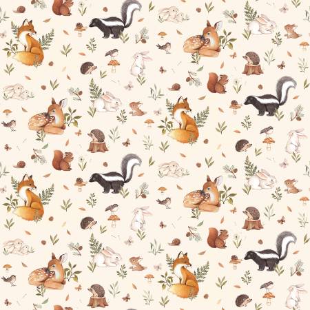 {New Arrival} Dear Stella MINKY Little Fawn & Friends Cream Friends