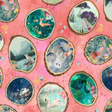 Clothworks Moments Digital Wood Rounds Coral