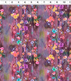 {New Arrival} Clothworks Moments Digital Floral Drip Wine