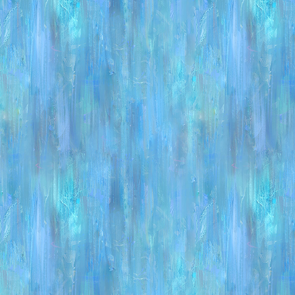 {New Arrival} Clothworks Moments Digital Blue Painted Texture