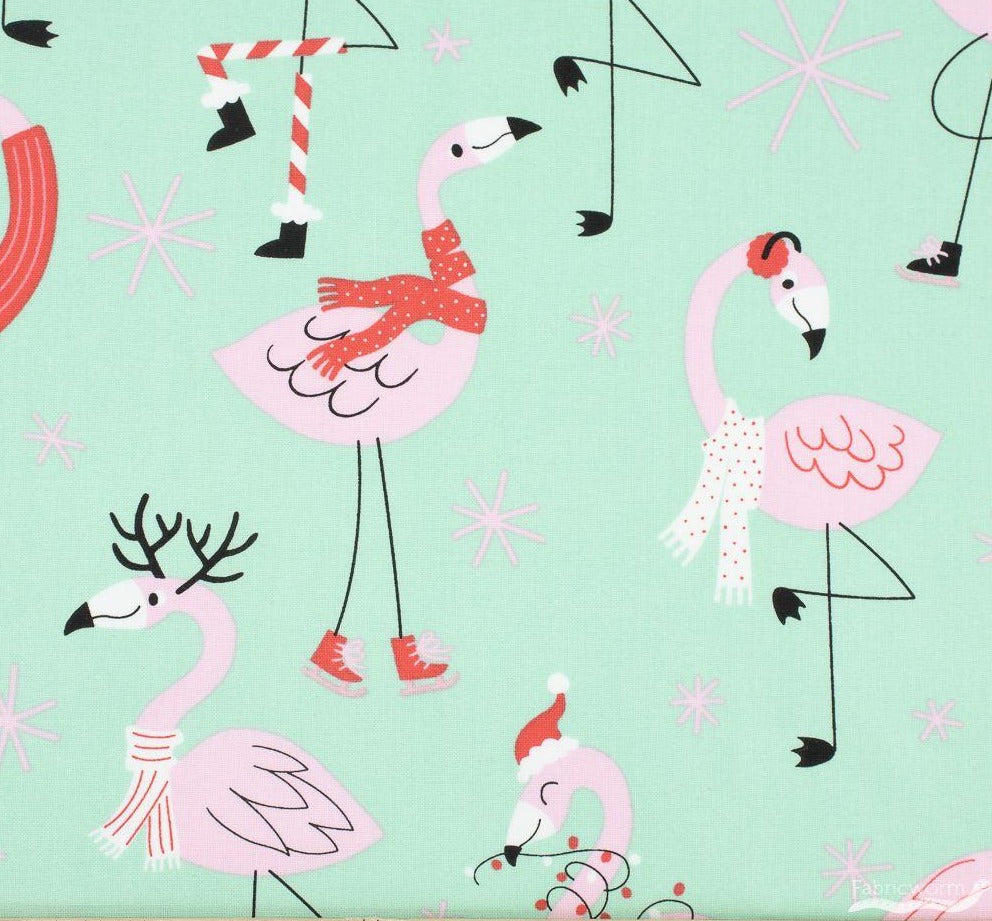 Alexander Henry Fa La La Flamingo Mint