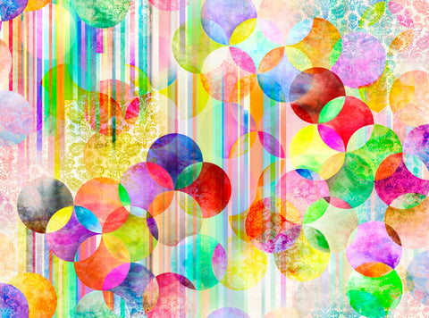 Moda Gradients Parfait Rainbow Bubbles Fantasy