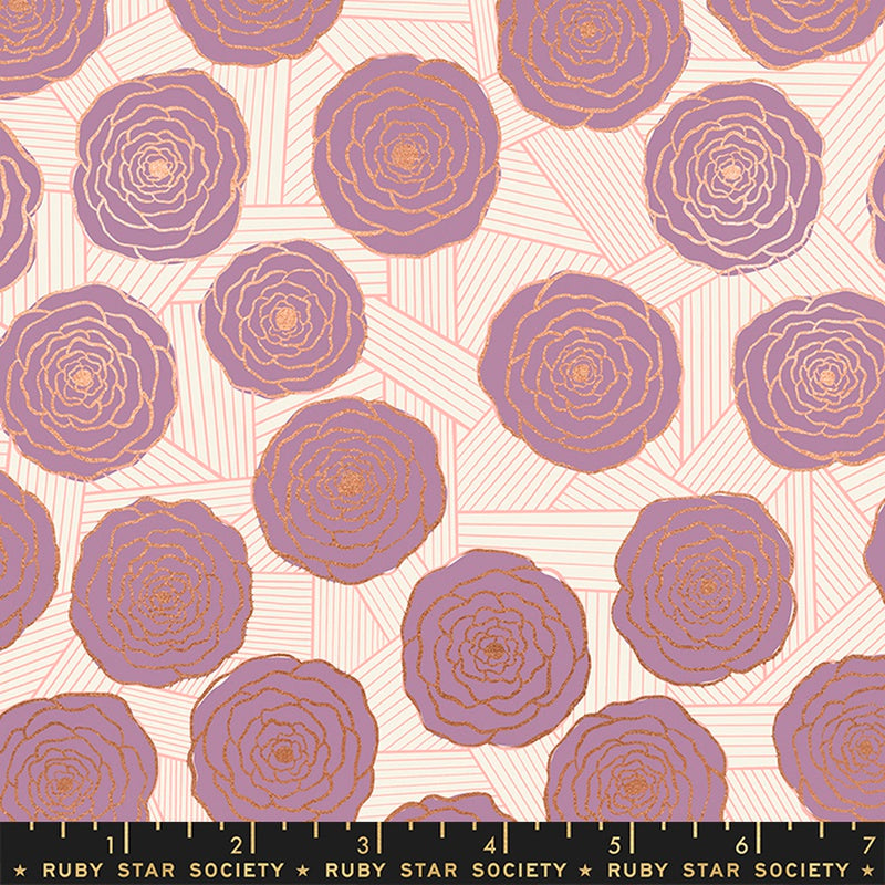 Moda Ruby Star Society Floradora Bunch of Roses Lupine Metallic