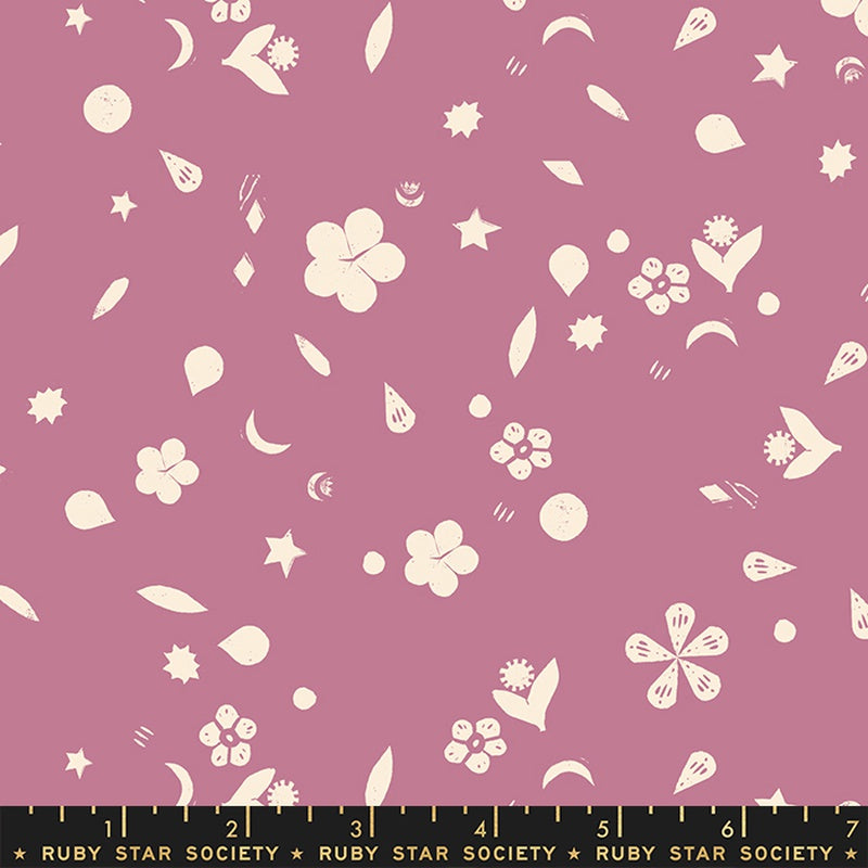 Moda Ruby Star Society Moonglow Garden Sketches Lupine