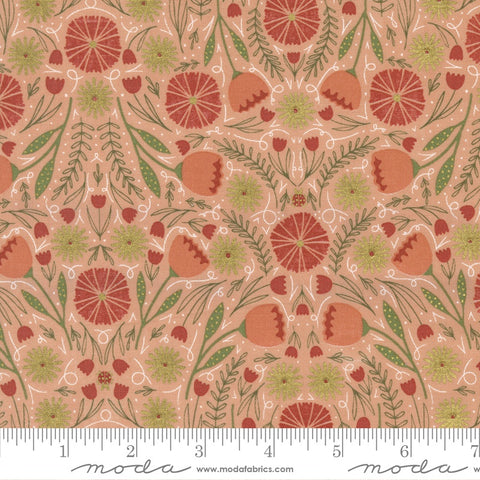 Moda Gingiber Meadowmere Moody Floral Blossom Metallic