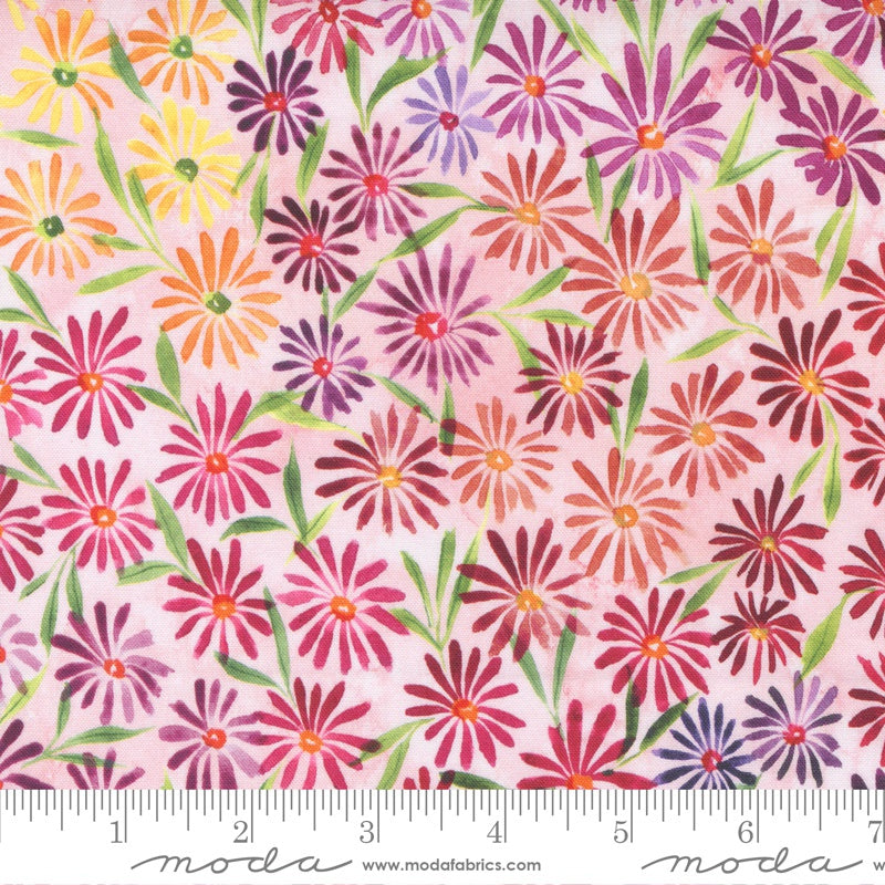Moda Create Joy Project Eufloria Fields of Green Kaleidobloom Blush